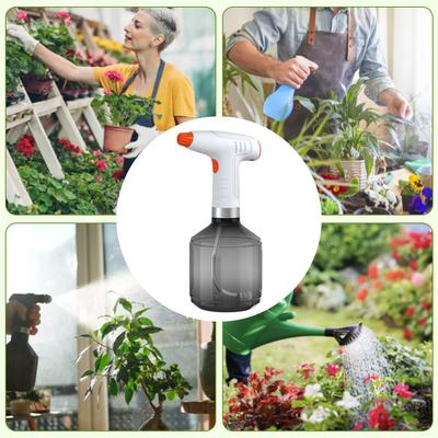 900ml Electric Sprayer USB Rechargeable Household Watering Bottle 1200mah Battery 360 Degree Rotating Nozzle for Garden Park