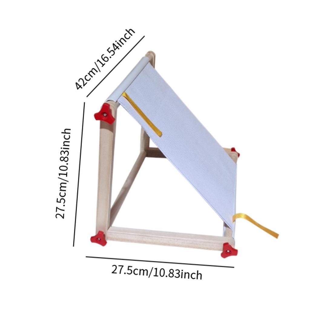 Cross Stitch Frame Wooden Professional Needlepoint Cross Stitch Hoop Stand Crafting Support for Household Studio Office Tapestry