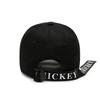 Dome Short Brim Embroidered Mickey Baseball Cap - Essential Casual Outdoor Sun Hat for Men and Women