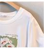 Women's Plus Size Loose Fit Mid-Length Short-Sleeve Round Neck T-Shirt (Sizes 200-350 Jin)