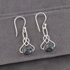 Moss Agate Gemstone Earrings, 925 Solid Sterling Silver Earrings Jewelry, Handmade Artisan Jewelry For Wedding Gift