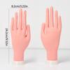 Practice Left Hand Model Tool With Joints Removable Rubber Fake Hand Flexible Can Insert Fake Nails Nail Art Display Manicure