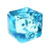 Sensory Stress Relief Toy Soft Squeeze Cube with Floating Particles Clear Transparent Design for Hand Exercise and Focus Enhancement
