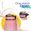 900ml Sports Bottle with Time Scale Outdoor Gradient Color Sports Bottle Portable Fitness Motivational Straw Mug