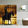 Beautiful Floral Fairy Shower Curtains Portrait Women Girl Waterproof Bath Curtain Bathroom Curtain Shower Curtain Hooks