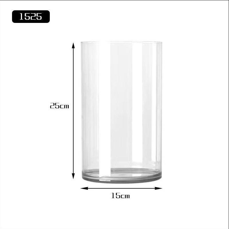 Acrylic Hydroponic Vase for Living Room - Large, Drop-Proof, Transparent, High-End Feel, Perfect for Lucky Bamboo Flower Arrangements.