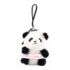 Doll Pendant, Mini Size Portable Keychain Pendant, Soft Velvet Fabric Panda Design Doll, Durable Accessory for Bags Keys Backpacks