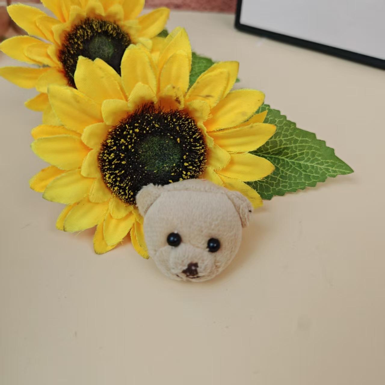 

Simulated Plush Toy Accessories Doll Toy Doll Cute Little Bear Head Gift Pendant Bag Accessories