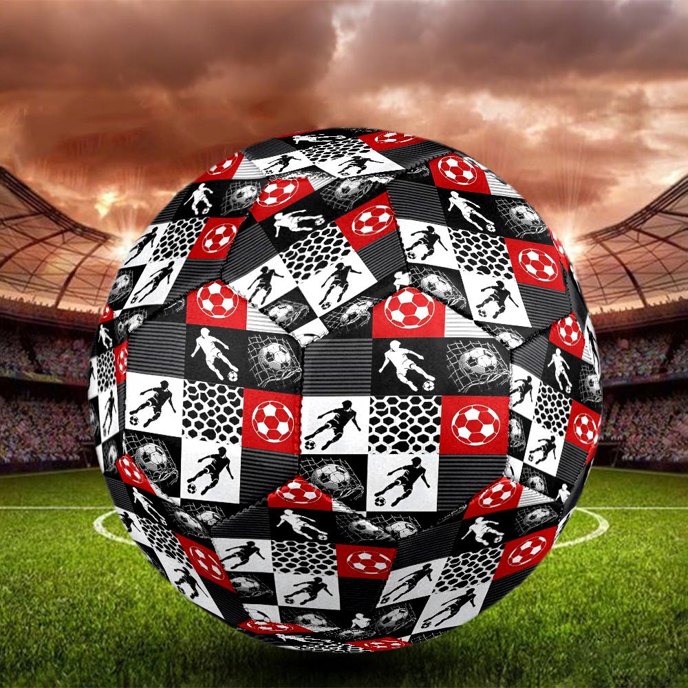 Fußball-Thema Größe 5 Fußball, Geeignet für Indoor- und Outdoor-Spiele, ein Geschenk für jeden geeignet.