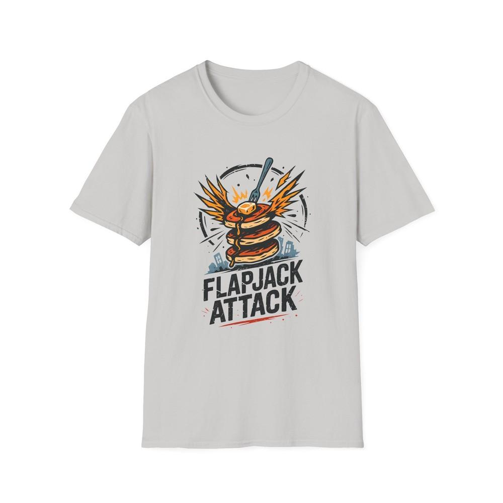 

Unisex Softstyle T-Shirt Pancake Stack Explosion Breakfast Brunch Fun Tee 2XL