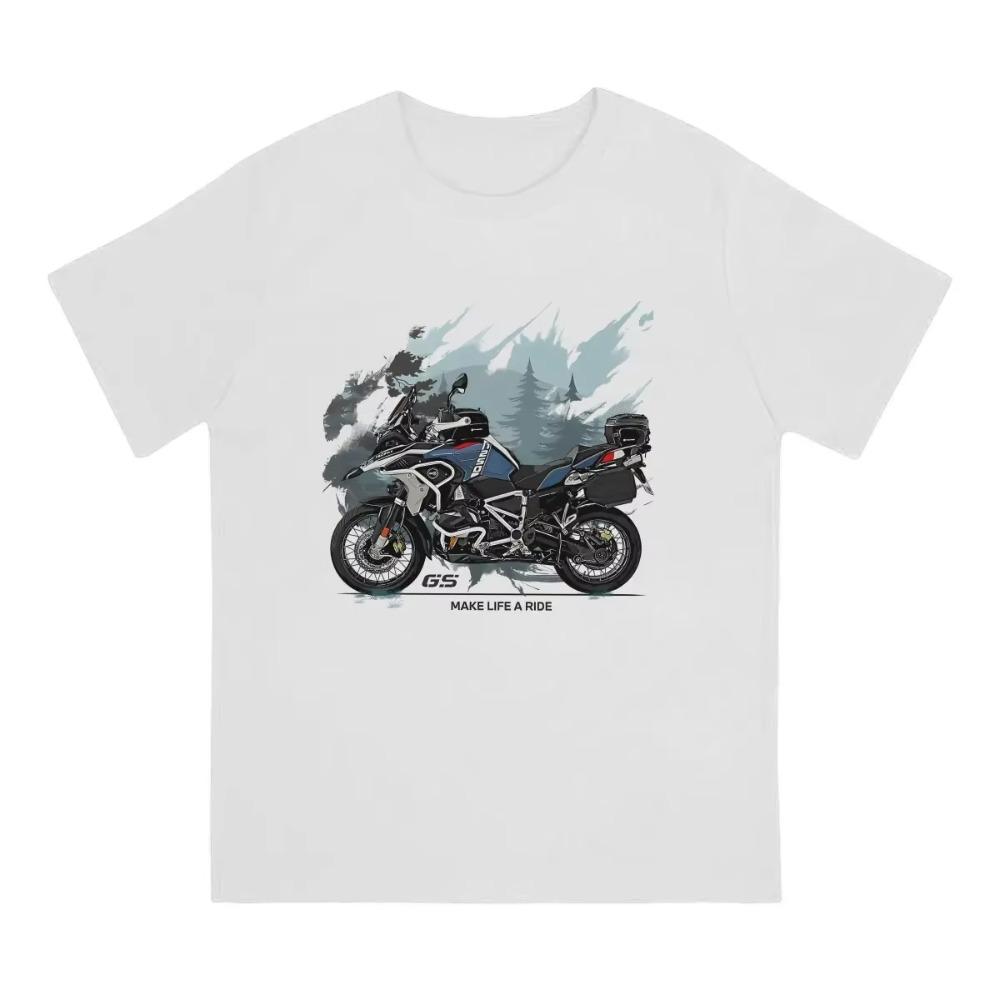 Men's T-Shirt Motorcycle 1250 Crazy 100% Cotton Tees Short Sleeve T Shirt Crewneck Clothing Gift Idea