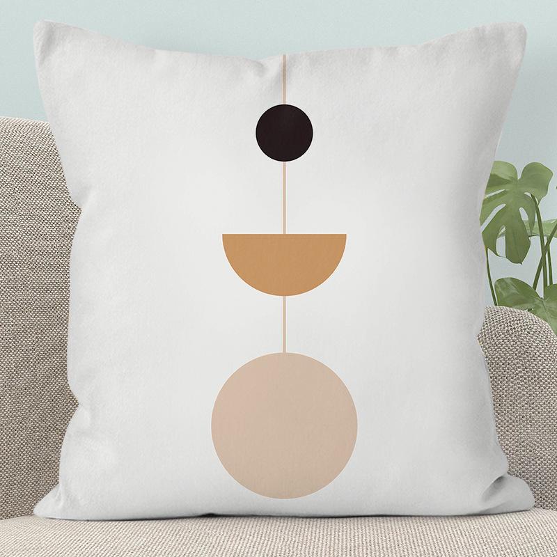 Modern Abstract Character Pillow - Removable, Washable Cushion for Sofa or Bed