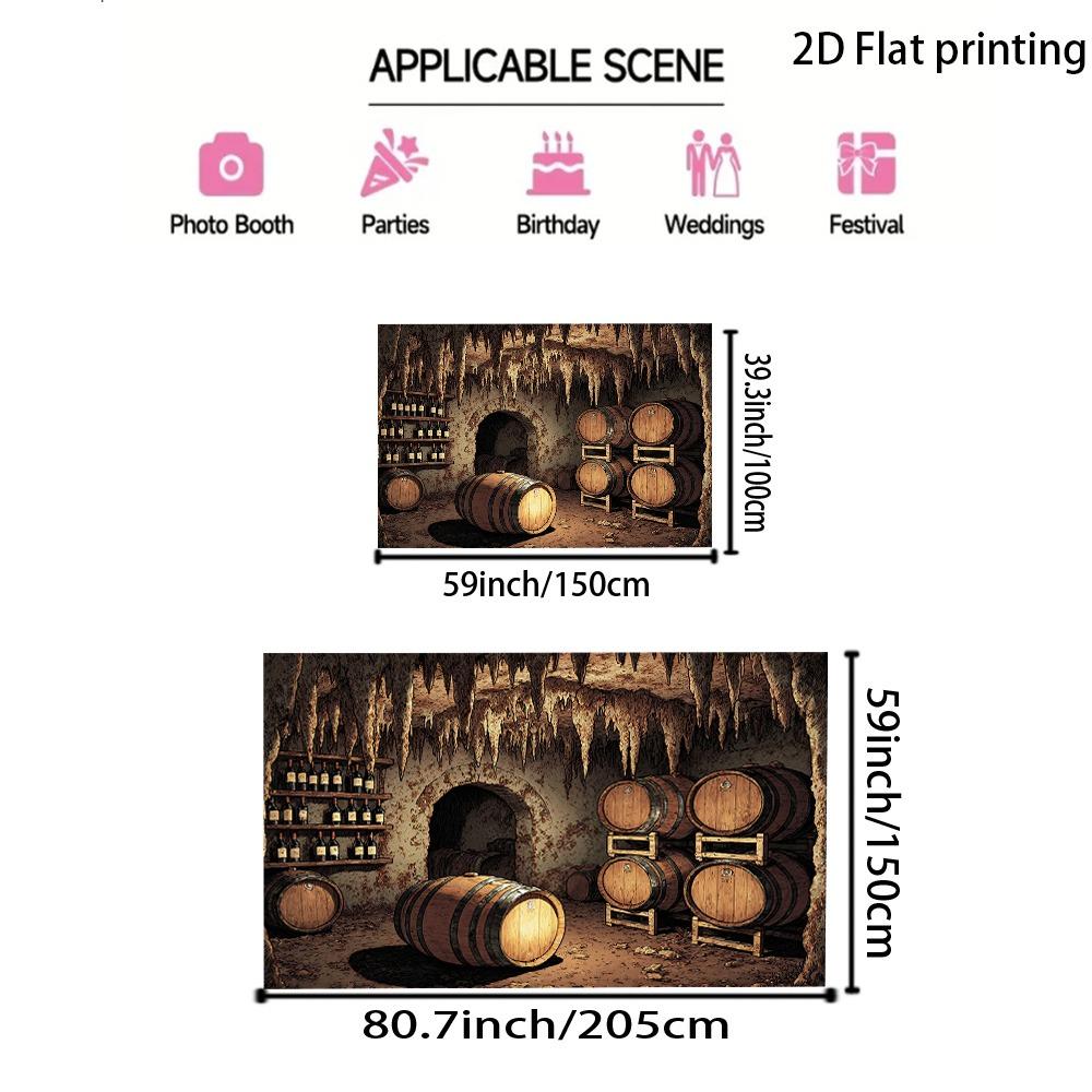 Bannière plate 2D Bannière plate 2D, 1 pièce Bannière plate 2D Bannière plate 2D, 1 pièce Fond de grande cave à vinDJH