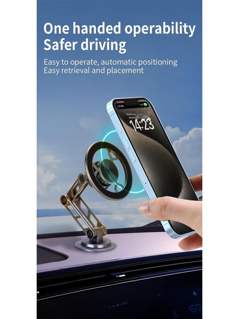 Cross-Border Magsafe Magnetic Car Phone Holder with 360° Rotation