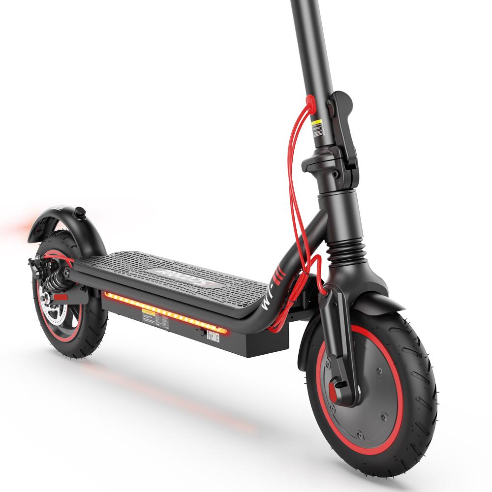 iScooter W7 City Commuter E-Scooter 650W, 36V10.5Ah, 8.5inch Tires, APP Control, Full Suspension, LCD Display Portable Foldable Electric Scooter