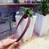 Broken Hair Morandi Solid Color Hair Band Non-slip Toothed Headband