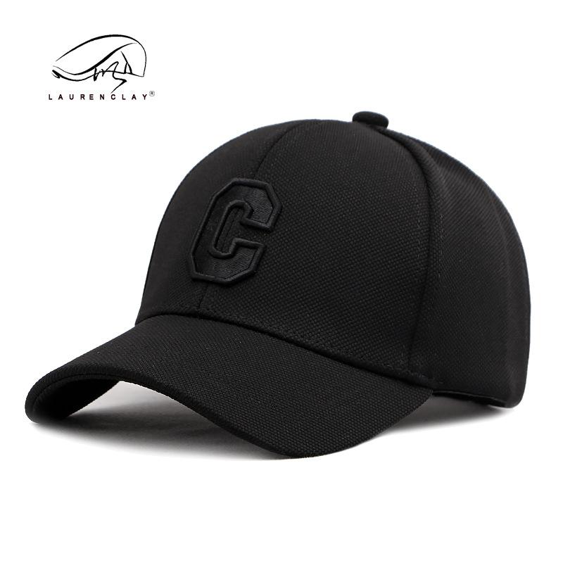 New Big Head Circumference Hat Men's and Women's Embroidery C Letter Hard Top Baseball Cap Sunshade Sun Protection Cap
