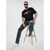 New Men's Casual Round Neck Short Sleeved Shirt, Street Style Printed Short Sleeved Shirt, Suitable for Traveling and Outdoor Activities