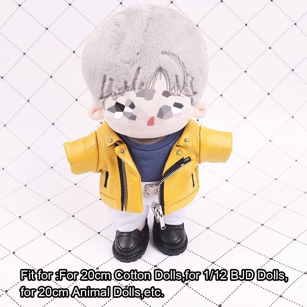 Fashion Outfits Doll Accessories Doll Clothes PU Leather Tops Winter Top Coats Handmade Jacket