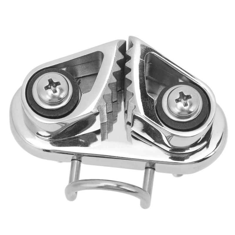Marine Cam Cleat 316 Stainless Steel Fairlead Leading Ring Rope Cleats Sailing Cleat for 3 to 12mm Rope Rope Cleat