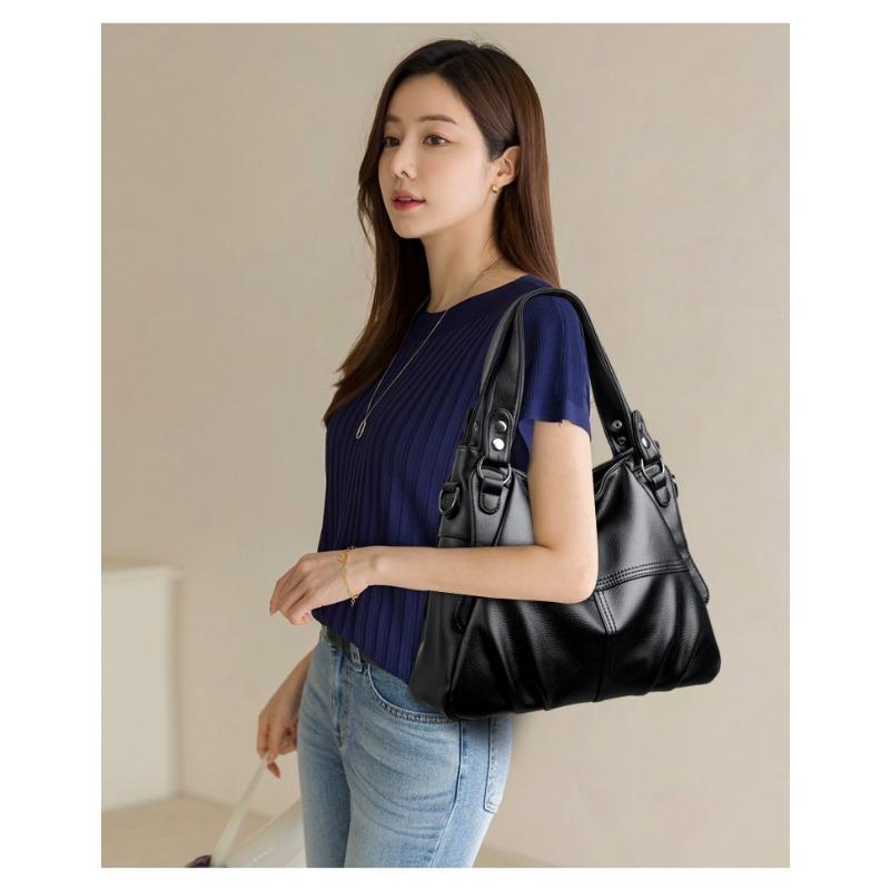 Borse di lusso in morbida pelle da donna nuova borsa tote casual da donna di design borsa a tracolla grande a tracolla per patchwork femminile