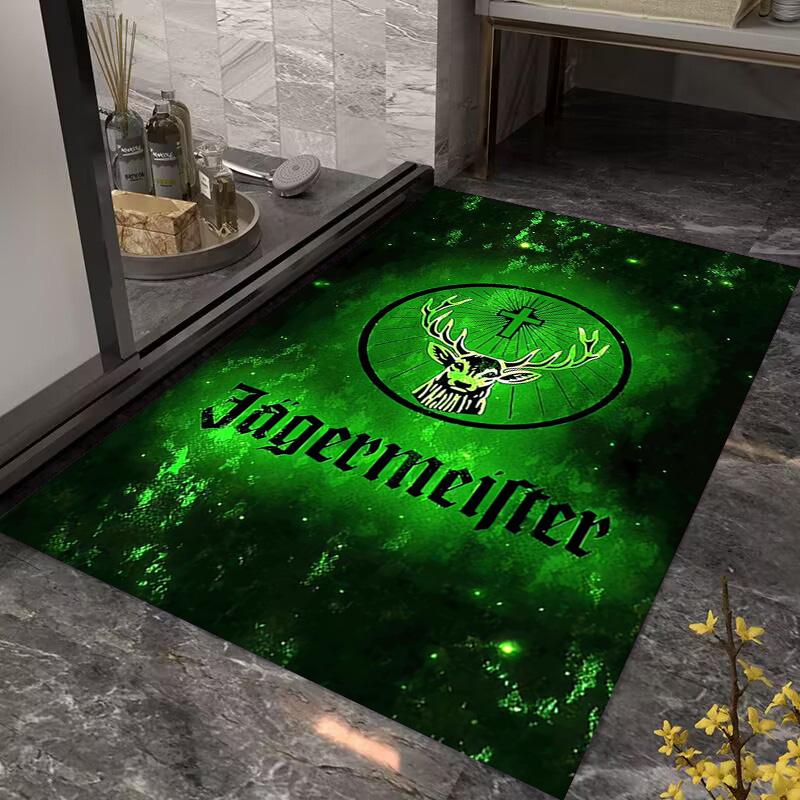 Jägermeister: Tappeto Audace Vivace Arredamento Casa Adatto a Tutte le Stagioni Cuscino per Sedia da Ufficio Arte Decorazione Stanza del Dormitorio