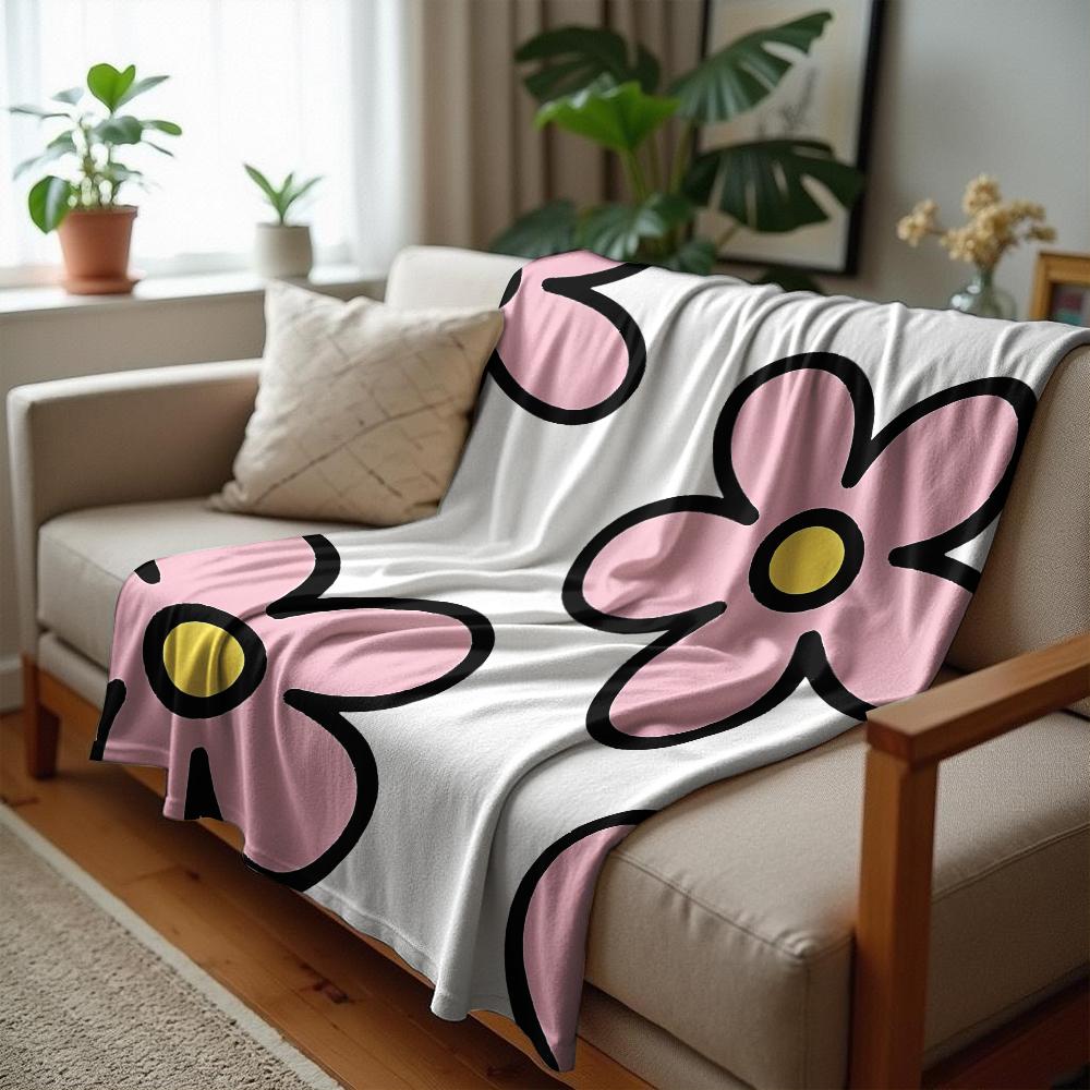 Weird Cat Octopus Cartoon Anime Print Flannel Blanket Soft Warm Throw for Kids Bedroom Sofa Christmas Office Car
