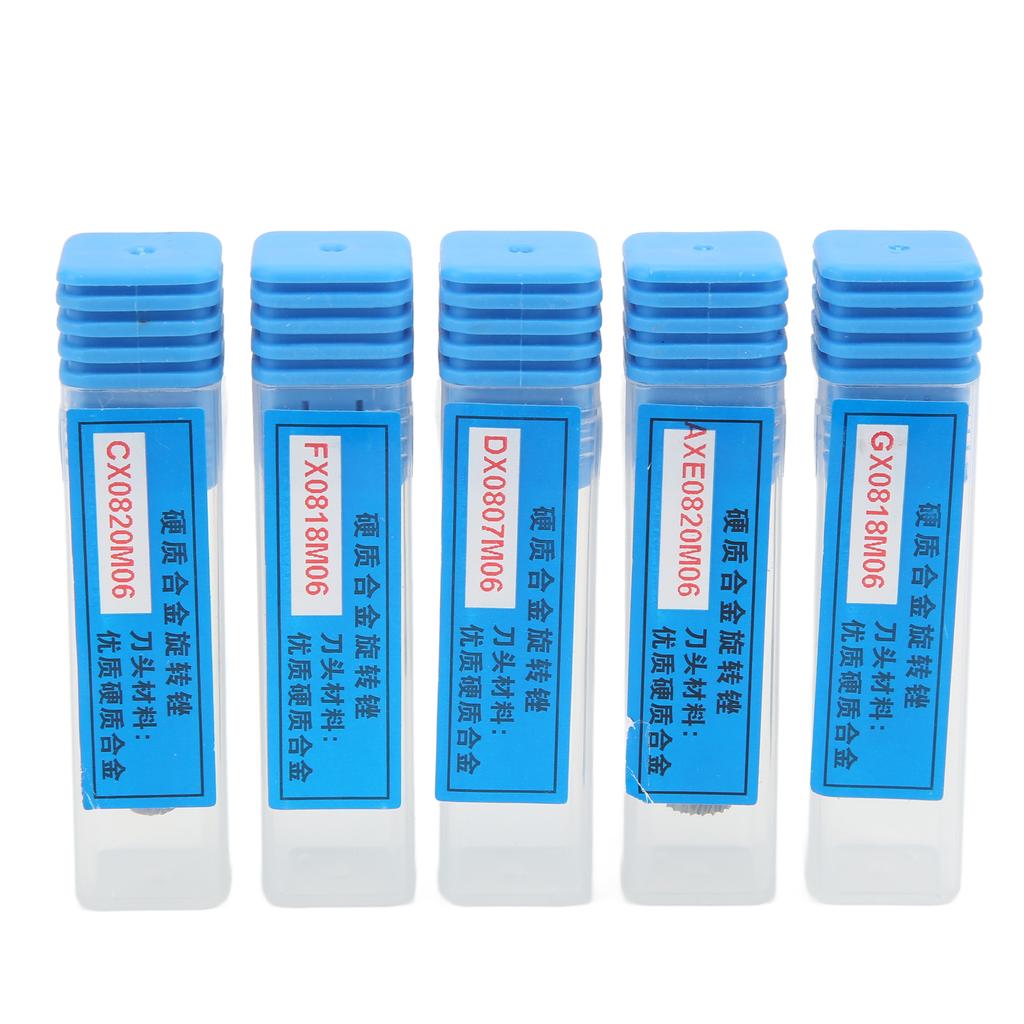 5PcsSet Tungsten Carbide Rotary Burrs Bits Set 6x8mm Double Cut for Polishing Grinding Engraving