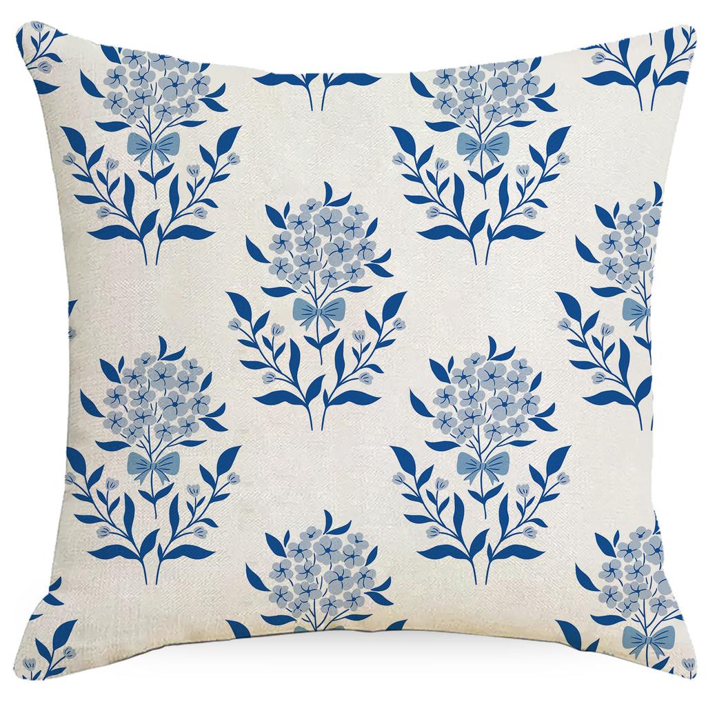 New Small and Fresh Floral Print Pillowcase Home Living Room Sofa Cushion Pillowcase