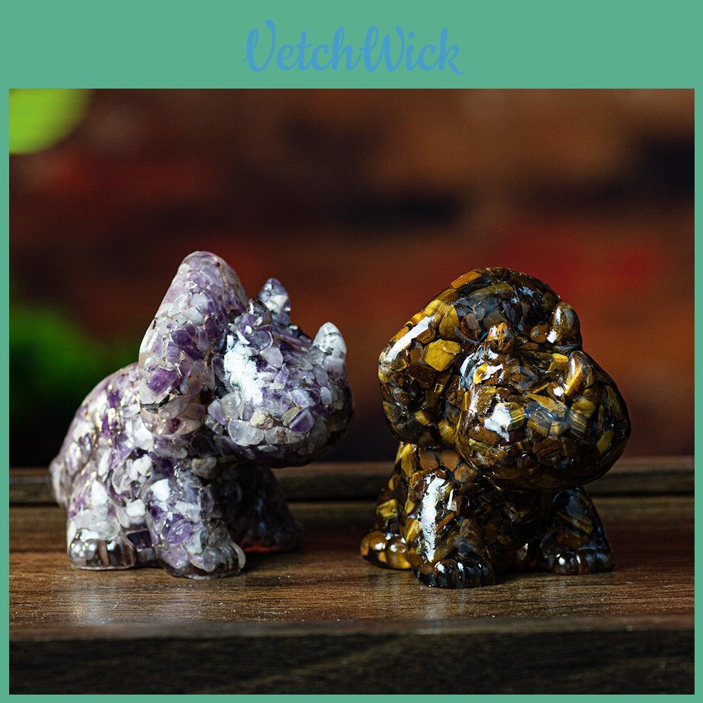 Resin Crystal Dragon Figurine With Cute Animal Design For Home Decor Gift