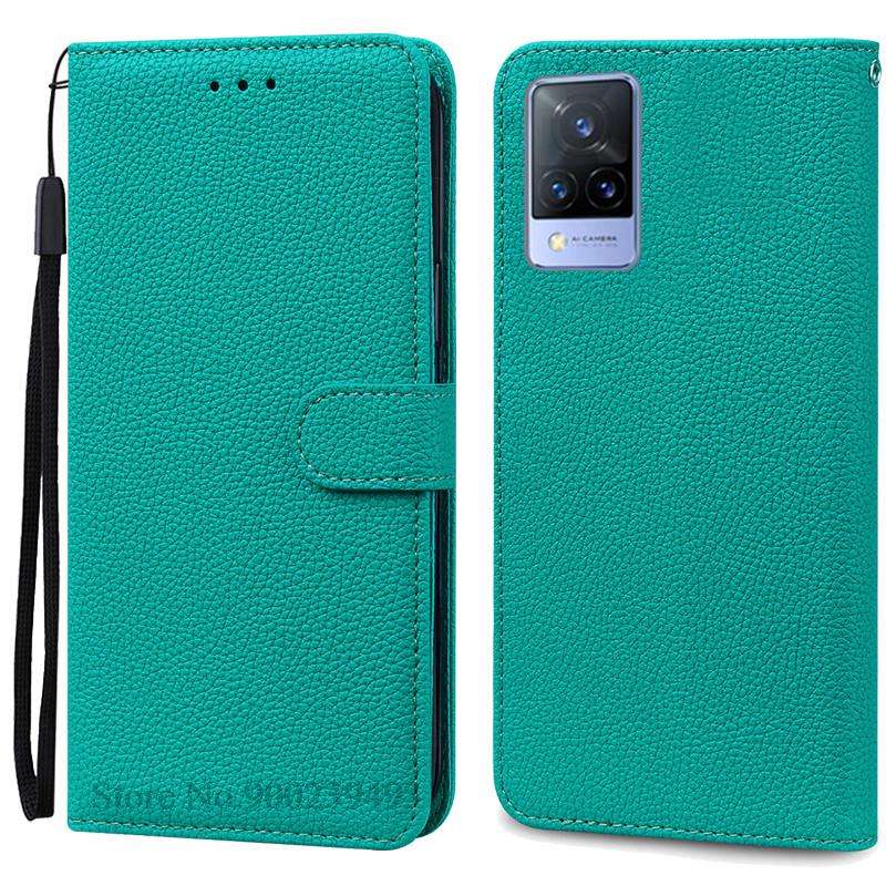 Pro Vivo V21 Pouzdro Silikonové Peněženkové Vyklápěcí Pouzdro na Telefon pro Vivo V2050 V2066 V2108 VivoV21 Kožené Pouzdro Coque pro Vivo V21 5G Fundas