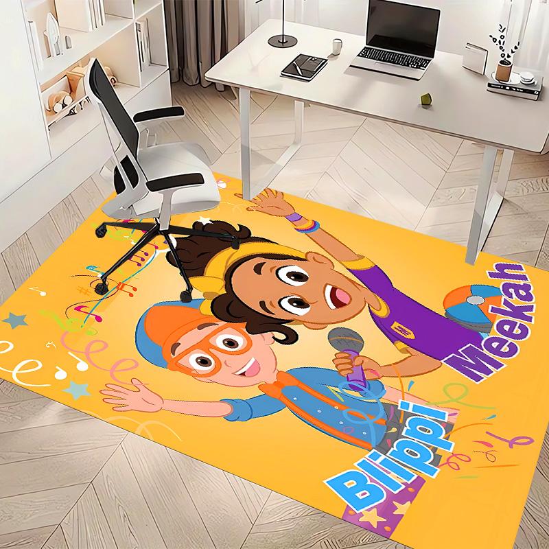 Blippi Printed Absorbent Washable Carpet, Non-Slip Bathroom Mats, Kitchen Rugs, Yoga Mat,Living Room Entrance, Camping Picnic Rugs