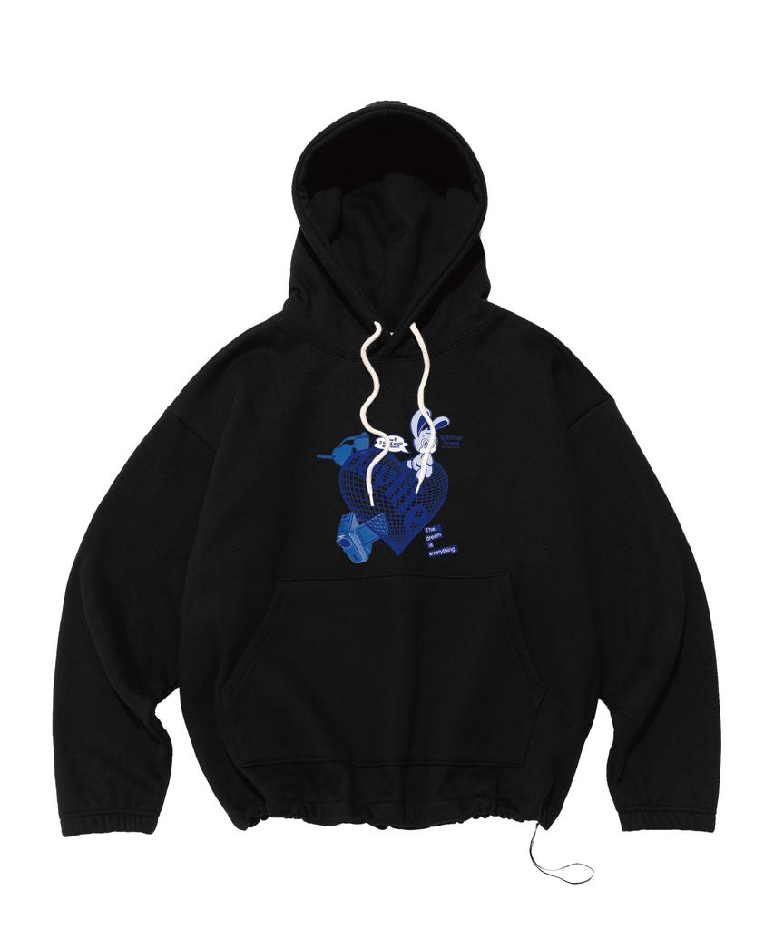 Heart Dayney String Hoodie (Black)