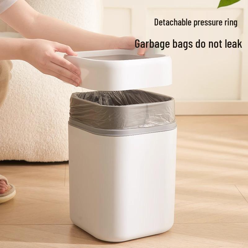 Square Self-Priming Hidden Trash Can for Toilet, Bathroom, Bedroom, and Living Room