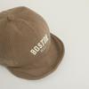 Solid Color Letter Baby Baseball Cap Winter Warm Corduroy Kids Peaked Hat Korean Soft Brim Adjustable Toddler Boy Girl Sun Hats