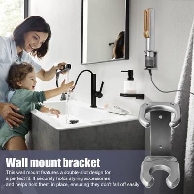 Wall Mount for Dyson Airstrait HT01 Hair Straightener Space Saving Heavy Duty Metal Hair Straightening Iron Wall Mount Bracket Organizer Holder