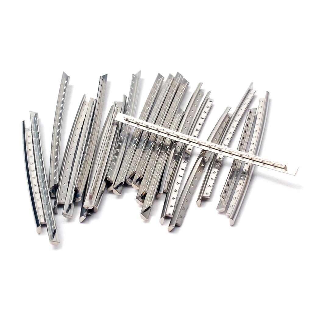 21Pcs Guitar Fret Wires 2.7mm 21 Frets Stainless Steel Fretwire Kits for Electric Guitar Bass Fingerboard Replacements
