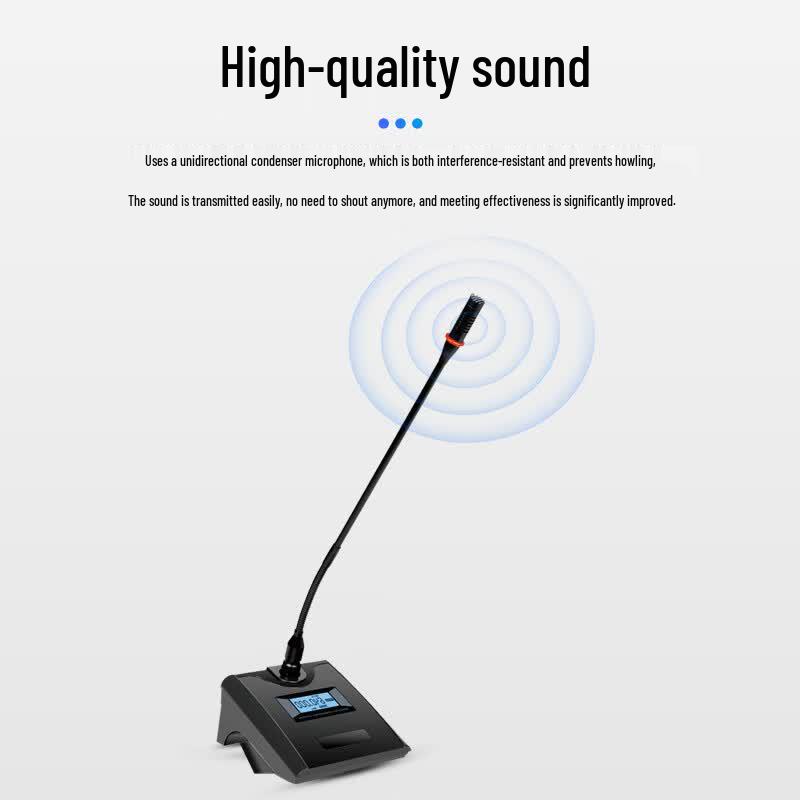 HDCON HT-D840C1 1-to-4 Wireless Desktop Gooseneck Microphone System (CN version)
