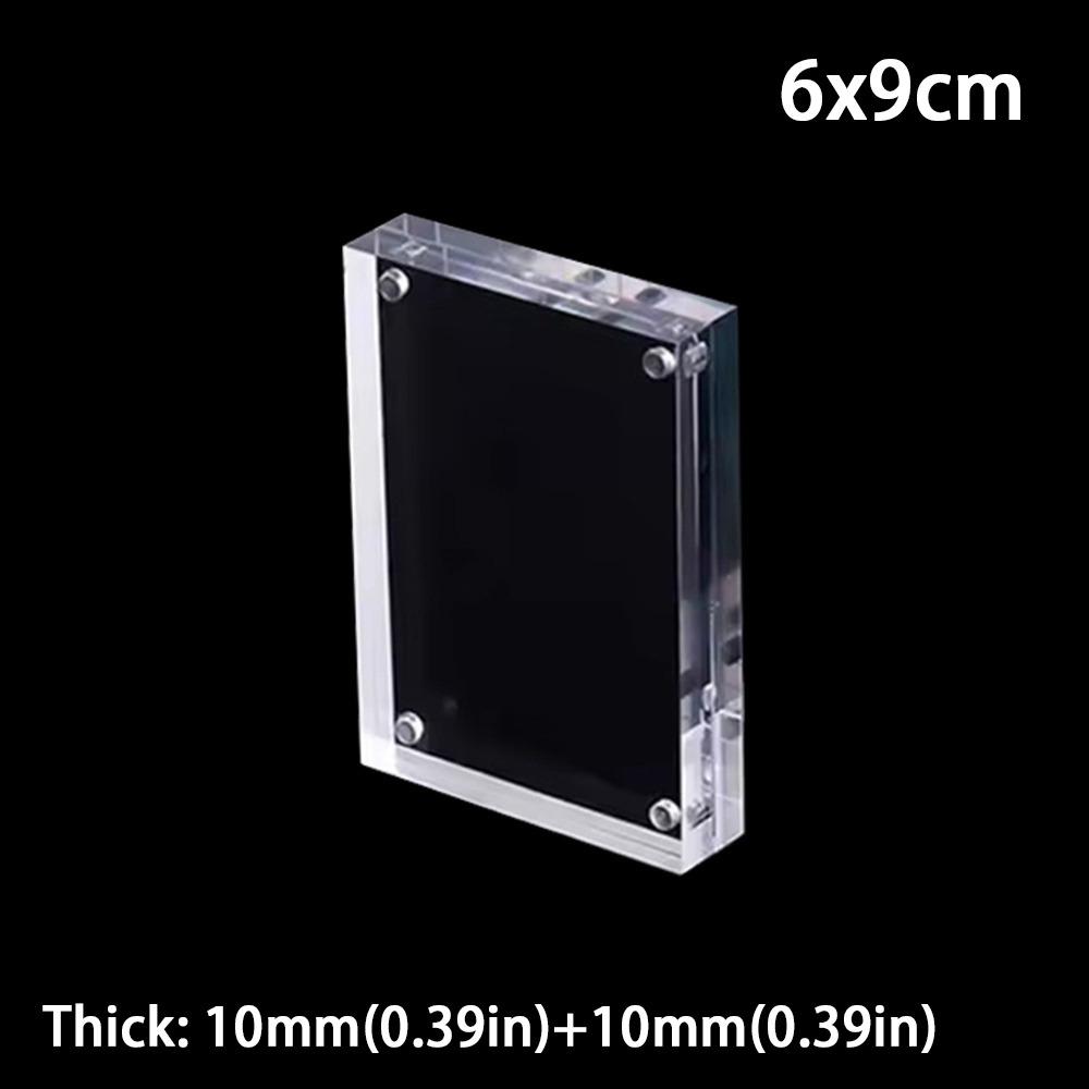 Magnetic Poster Display Stand Acrylic Fridge Magnets Photo Frame  for Room Desk Home Decoration