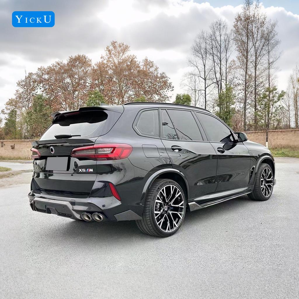 BMW X5M F95 20-22 Carbon Fiber R-Style Body Kit: Front Lip, Rear Lip, Side Skirts, Rear Spoiler, Hood