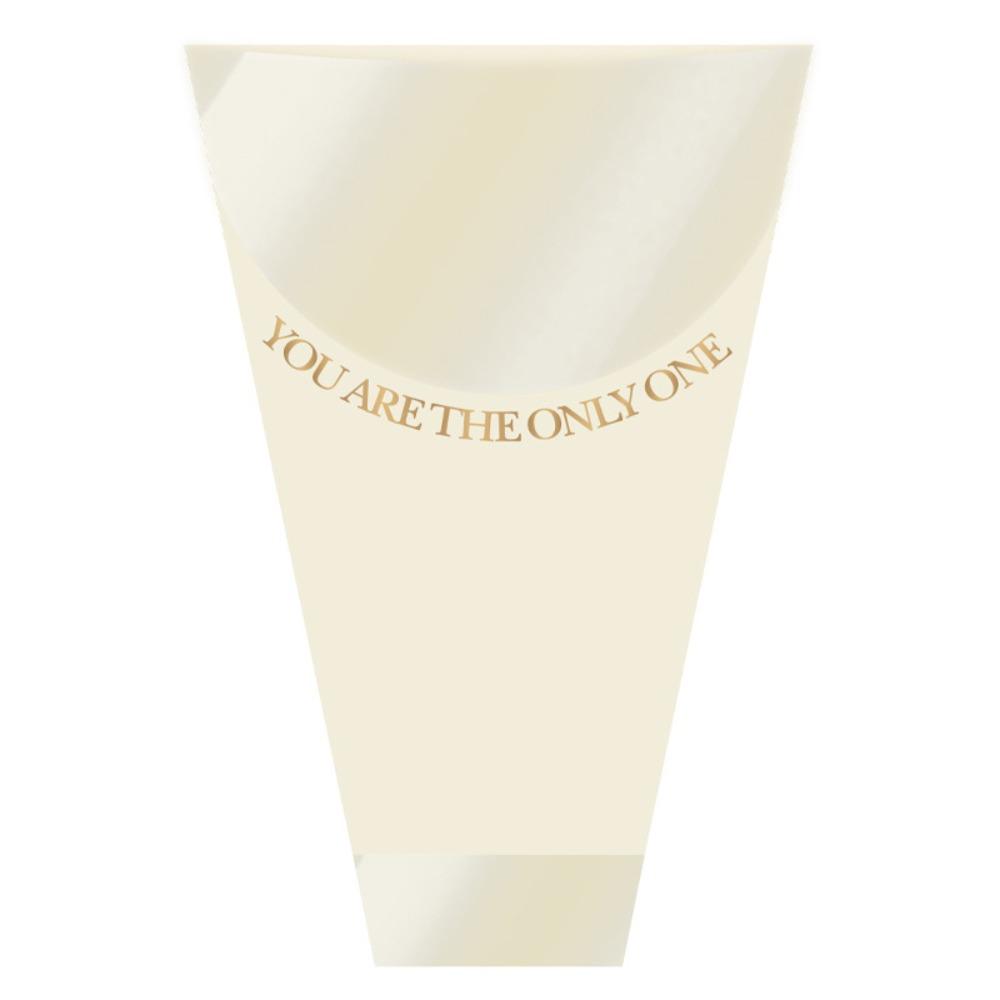 

10PCS Kraft Paper Flower Packaging Bag Transparent Flower Paper Bag Bouquet Wrapping бежевый