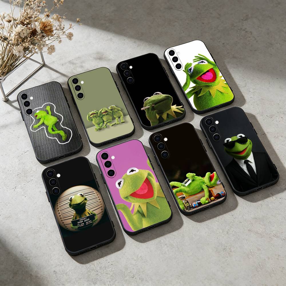 Funny kermit the frog Phone Case For Samsung Galaxy A91,80,73,72 ,71,53,52,32 ,31,22,21s,20,Soft Black Case