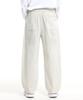 CREAM SODA LAB Front Catbrush Washed Cotton Elastic Waist Pants Ivory