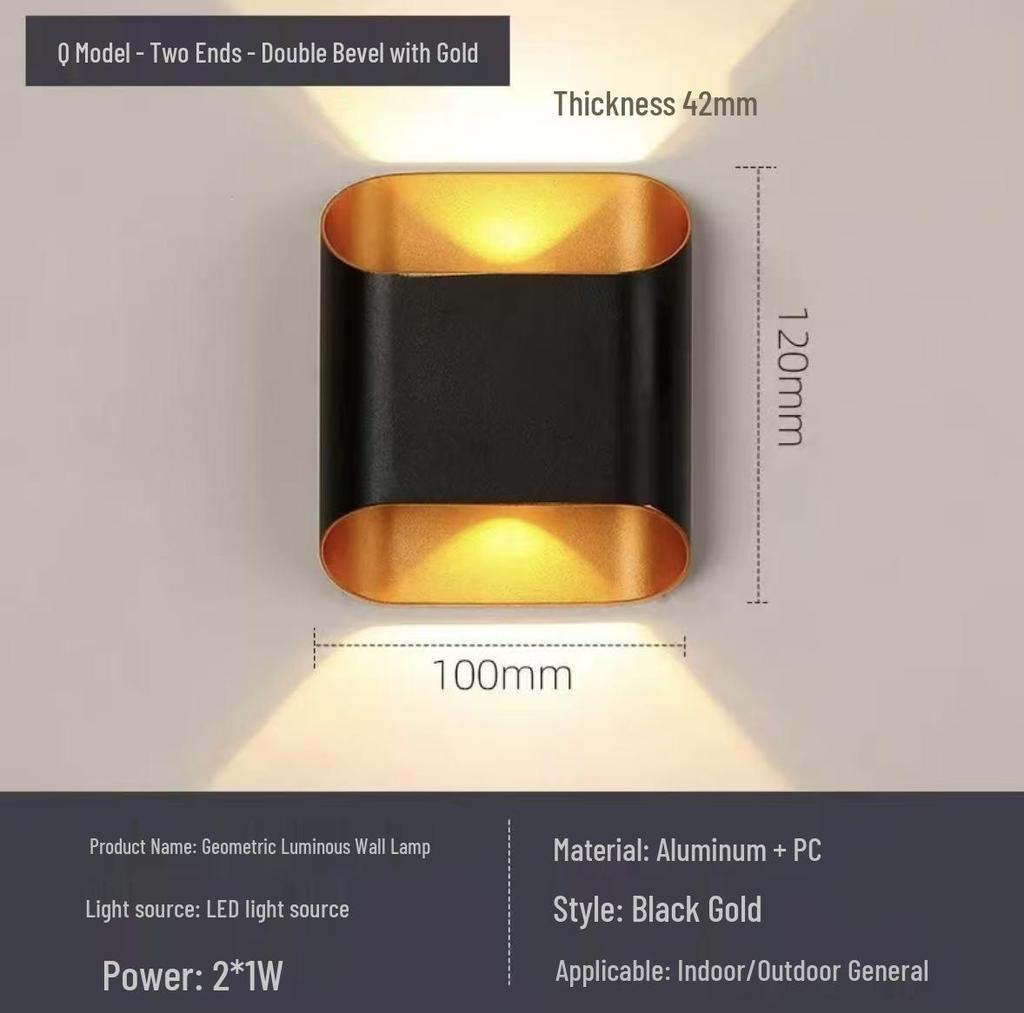 Modern Minimalist Four-Leaf Clover Outdoor Waterproof Wall Light for Courtyard, Balcony, and Aisle Decoration