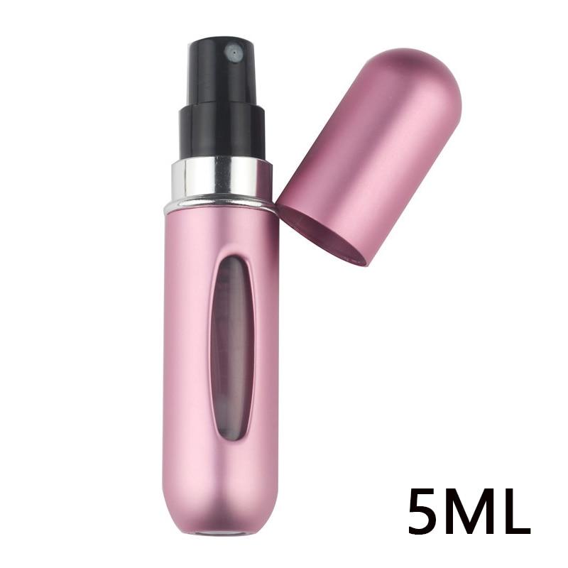 5ml Refillable Perfume Bottle Pump High-end Portable Spray Bottle Made Aluminum Press Spray Design
