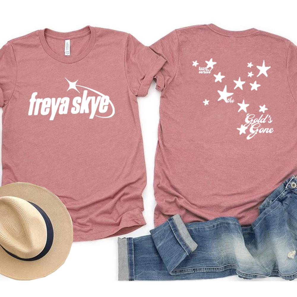 Freya Skye Golds Gone Tshirt Vintage Tour Two Sides Printed Tshirt Descendants Zombies Worlds Collide Tshirt Unisex Music Tops