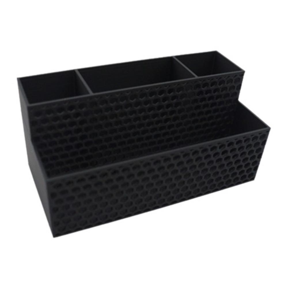 3D Printed Pen Holder Hollowed-out 4 Grid Stationery Organizer Multi-Purpose Creative Makeup Brush Storage Bucket