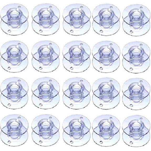 20Pcs Clear Plastic Sewing Machine Bobb, Bobb Class 15, Compatible with Se