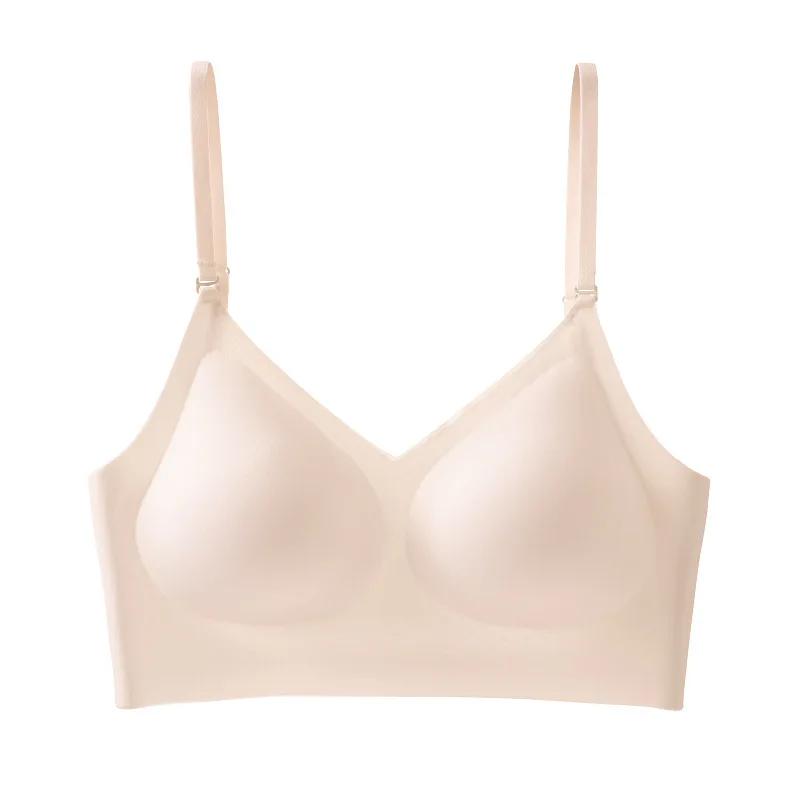 Women Seamless Underwear Sexy Adjustable Detachable Shoulder Straps Bra Summer Backless Invisible Tops Bralette Comfort Lingerie
