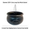 Extra Large 32cm Witch Pumpkin Candy Bucket for Halloween and Ghost Festival Decoration